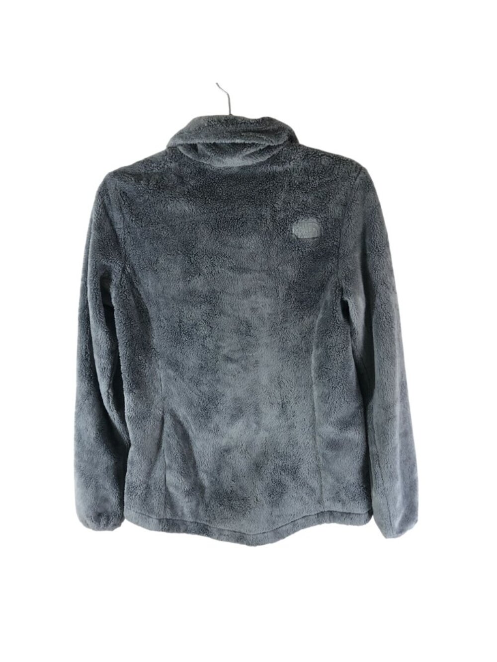The North Face Women’s Osito Jacket Fuzzy Fleece Full Zip Pockets Gray S - Picture 2 of 5